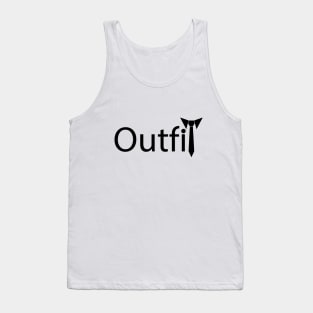 Outfit artistic typography design Tank Top